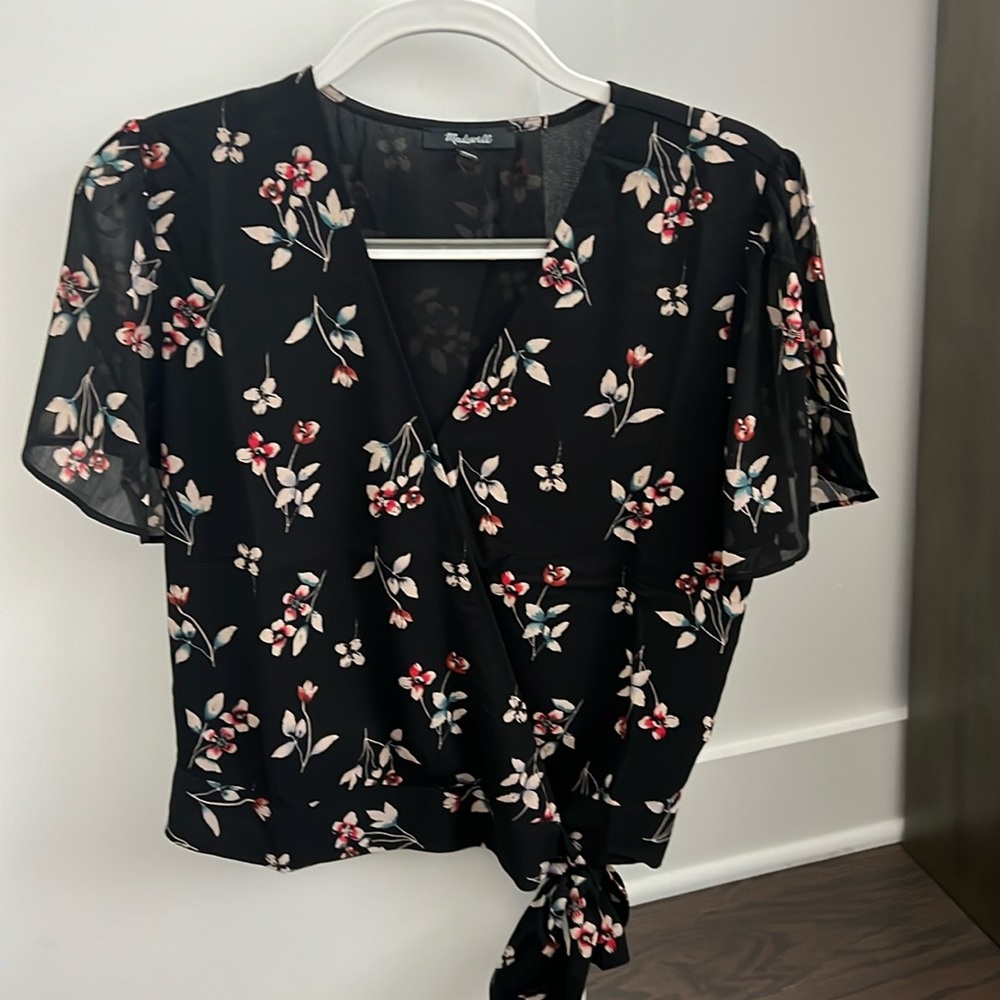 Madewell floral blouse